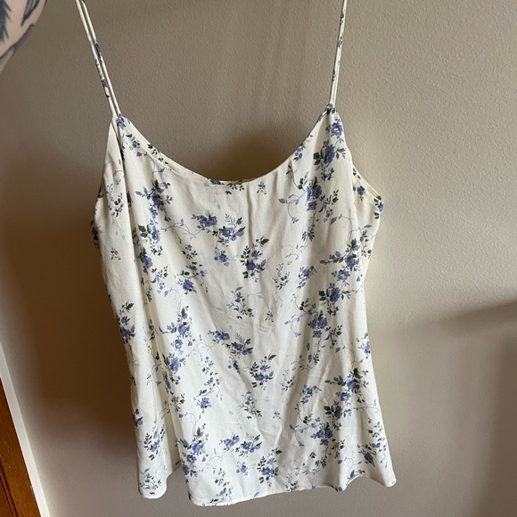Reformation Atticus Madeline Floral Print Cream Camisole Top - Picture 2 of 7
